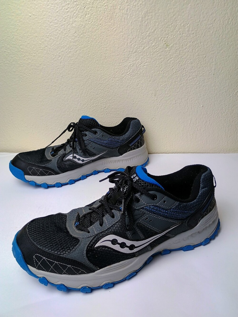 Saucony Grid Raptor TR 2 Men's 11.5 Running Sneaker Shoes Cha/Blu Outdoor
